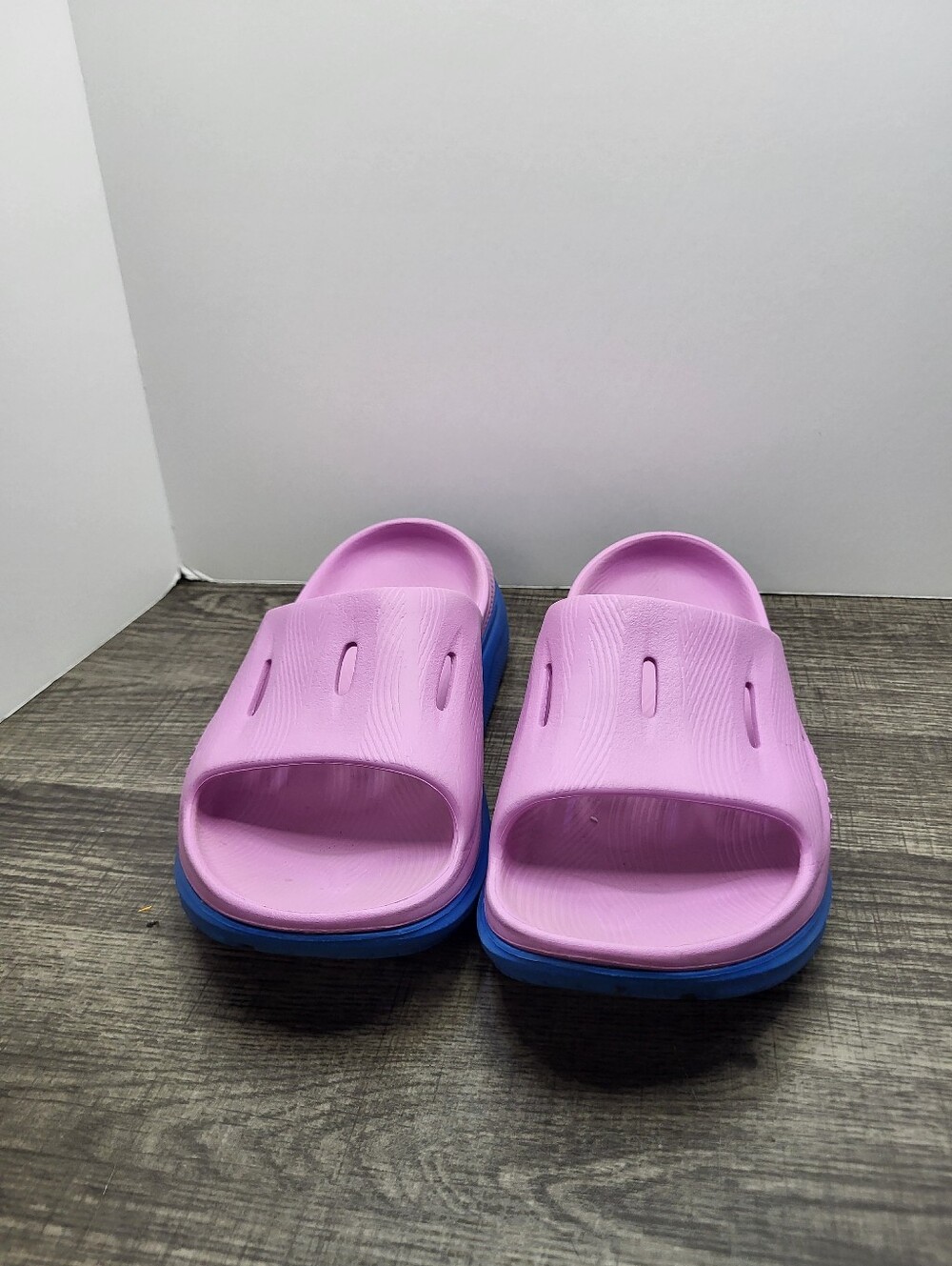 Hoka Ora Recovery Slide 3 Women's Size 9 US Cyclamen/ Coastal Sky Summer Beach - Picture 4 of 10